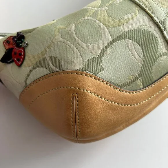 Coach Optic Signature Monogram Ladybug Mini Hobo Bag - Picture 6 of 13